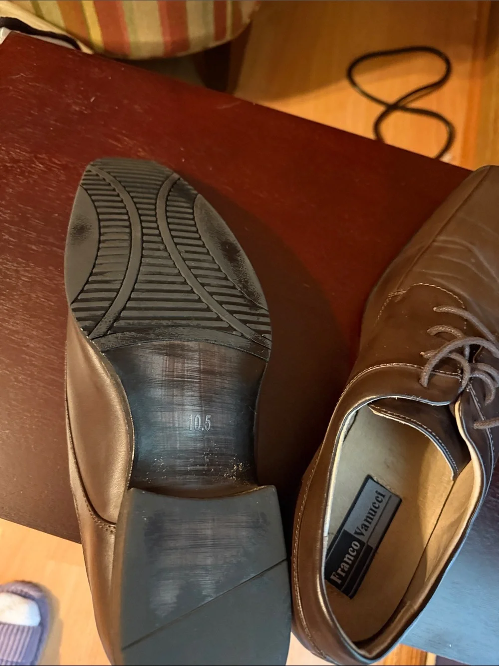 Men's Brown Lace-Up Derby Shoes